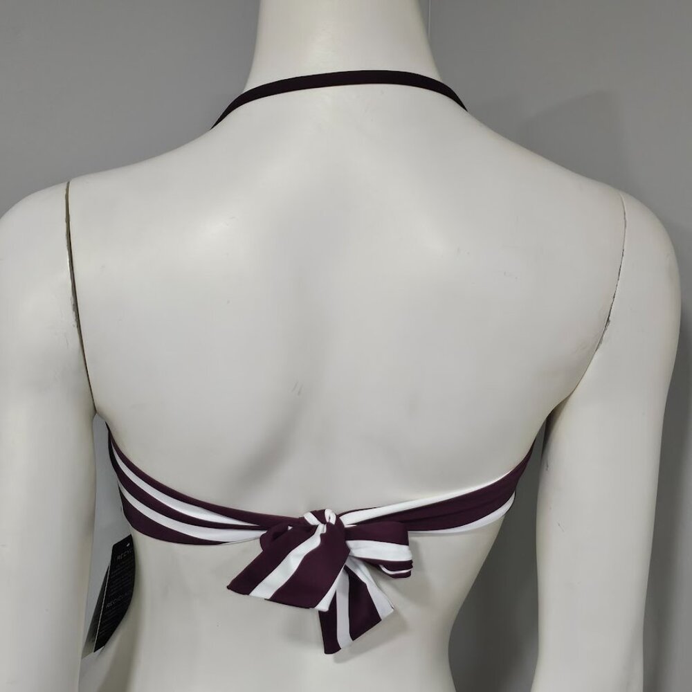 Lauren Ralph Lauren Striped Ring Bandeau Bikini Top - Picture 4 of 9